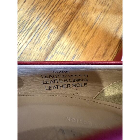 J.Crew Collection Pumps Womens Size 7.5 Red Made in Italy Leather Bow Stiletto - Picture 3 of 10